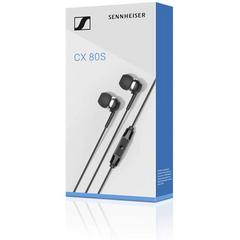 Sennheiser CX 80S หูฟังสเตอริโอแบบมีสาย 3.5 มม. ระบบตัดเสียงรบกวน หูฟังสำหรับกีฬา