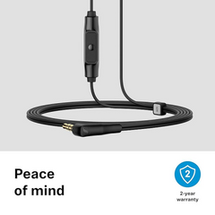 Sennheiser CX 80S หูฟังสเตอริโอแบบมีสาย 3.5 มม. ระบบตัดเสียงรบกวน หูฟังสำหรับกีฬา